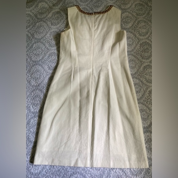 Ellen Tracy Embellished Neckline Dress- Size 10 - Picture 5 of 5